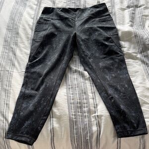 Black Patterned Pants